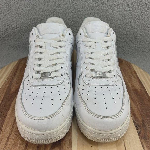 Nike Air Force 1 07 Low Adult Men 12 White Sneakers Uptowns AF1 Shoes Casual - Picture 2 of 13